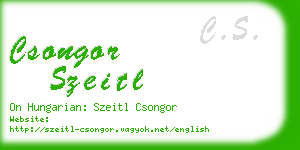 csongor szeitl business card